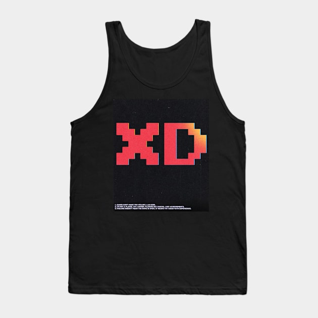 XD retro funny Gamer's laugh Tank Top by Barotel34